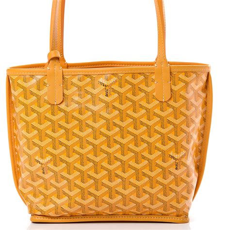 goyard mini anjou yellow|anjou mini bag price 2023.